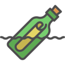 paper,note,pirate,piracy,message in a bottle